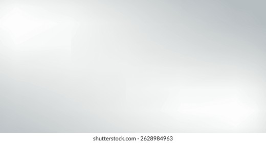 Silver foil background with metal mirror texture. Chrome gradient surface with light gloss. Vector aluminum grey sheet with reflection. vector eps10