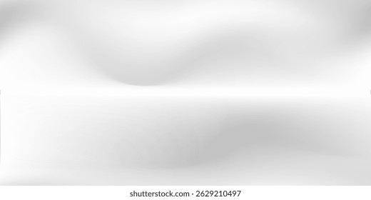 Silver foil background with metal mirror texture. Chrome gradient surface with light gloss simple abstract vector eps10