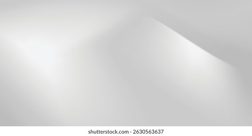 Silver foil background with metal mirror texture. Chrome gradient surface with light gloss  modern