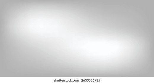 Silver foil background with metal mirror texture. Chrome gradient surface with light gloss simple abstract vector eps10