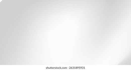 Silver foil background with metal mirror texture. Chrome gradient surface with light gloss simple abstract. Blure Vector modern