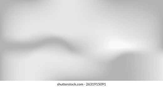 Silver foil background with metal mirror texture. Chrome gradient surface with light gloss simple abstract