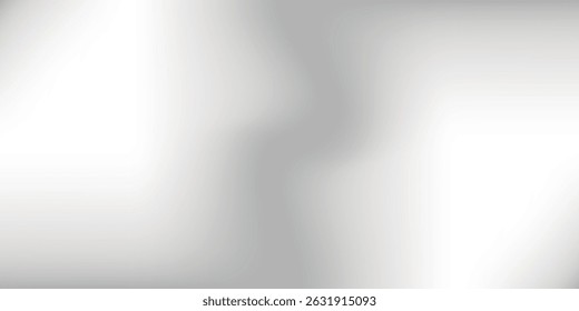 Silver foil background with metal mirror texture. Chrome gradient surface with light gloss simple abstract, eps10.