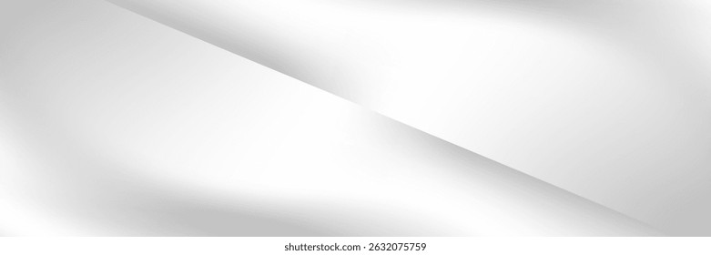 Silver foil background with metal mirror texture. Chrome gradient surface with light gloss simple abstract