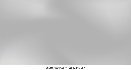 Silver foil background with metal mirror texture. Chrome gradient surface with light gloss simple abstract  modern arts