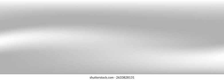 Silver foil background with metal mirror texture. Chrome gradient surface with light gloss simple abstract 