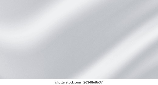 Silver foil background with metal mirror texture. Chrome gradient surface with light gloss. Vector aluminum grey sheet with reflection.