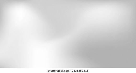 Fundo de folha de prata com textura de espelho de metal. Superfície gradiente de cromo com brilho claro. Folha cinza de alumínio vetorial com reflexão. Platina e titânio abstrato frio bg