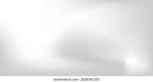 Silver foil background with metal mirror texture. Chrome gradient surface with light gloss simple abstract . eps 10