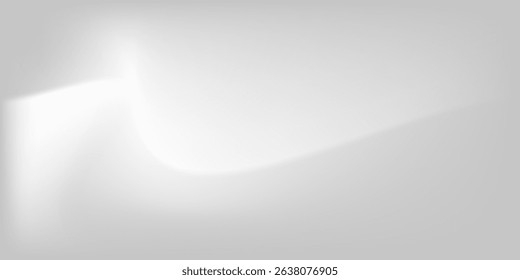 Silver foil background with metal mirror texture. Chrome gradient surface with light gloss simple abstract. eps 10