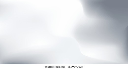 Silver foil background with metal mirror texture. Chrome gradient surface with light like could