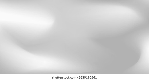 Silver foil background with metal mirror texture. Chrome gradient surface with light like could