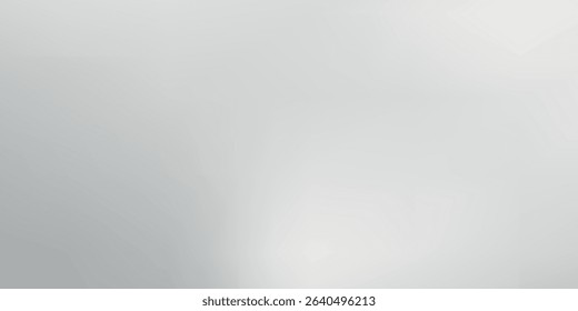 Silver foil background with metal mirror texture. Chrome gradient surface with light gloss simple abstract vector eps10
