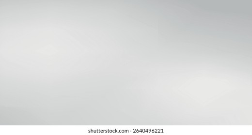 Silver foil background with metal mirror texture. Chrome gradient surface with light gloss simple abstract vector eps10
