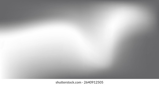 Silver foil background with metal mirror texture. Chrome gradient surface with light gloss. Vector aluminum grey sheet with reflection. Platinum and titanium abstract cold bg