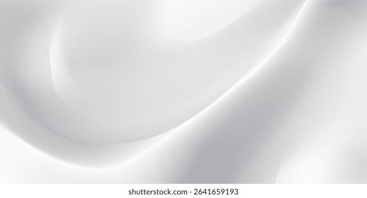Silver foil background with metal mirror texture. Chrome gradient surface with light gloss simple abstract eps 10 vector illustration