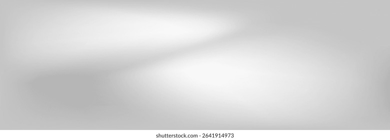 Silver foil background with metal mirror texture. Chrome gradient surface with light gloss simple abstract 