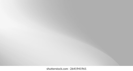 Silver foil background with metal mirror texture. Chrome gradient surface with light gloss simple abstract eps 10