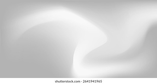 Silver foil background with metal mirror texture. Chrome gradient surface with light gloss simple abstract 