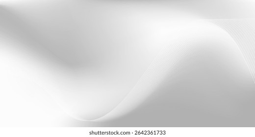 Silver foil background with metal mirror texture. Chrome gradient surface with light gloss simple abstract