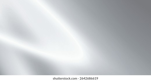 Fondo de papel de plata con textura de espejo de metal. Superficie degradada cromada con brillo claro. Lámina gris de aluminio de Vector