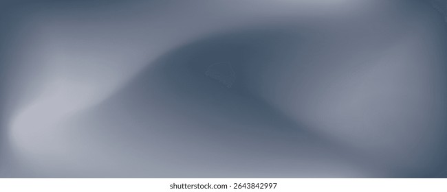 Silver foil background with metal mirror texture. Chrome gradient surface with light gloss simple abstract 