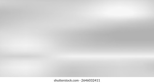 Fondo de papel de plata con textura de espejo de metal. Superficie de gradiente cromado con brillo ligero simple abstracto 