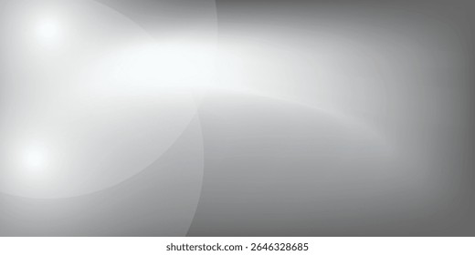 Silver foil background with metal mirror texture. Chrome gradient surface with light gloss. Vector aluminum grey sheet with reflection. Platinum and titanium  modern arts
