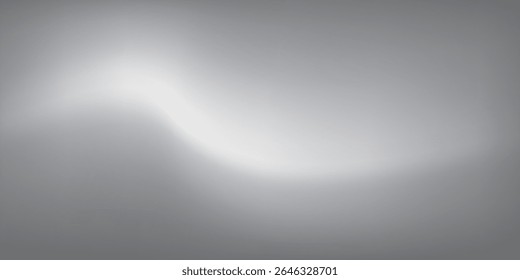 Silver foil background with metal mirror texture. Chrome gradient surface with light gloss. Vector aluminum grey sheet with reflection. Platinum and titanium  modern arts
