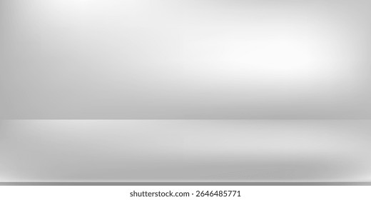 Silver foil background with metal mirror texture. Chrome gradient surface with light gloss simple abstract.vactor
