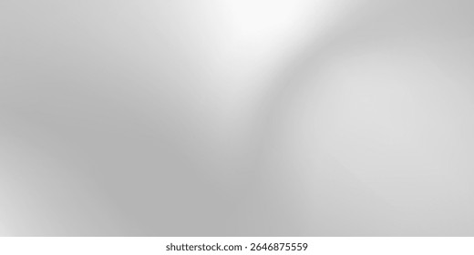 Silver foil background with metal mirror texture. Chrome gradient surface with light gloss desgin modern simple art