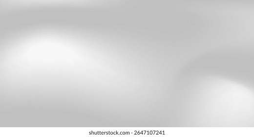 Silver foil background with metal mirror texture. Chrome gradient surface with light gloss simple abstract 