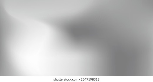 Silver foil background with metal mirror texture. Chrome gradient concept surface with light gloss modern good abstract