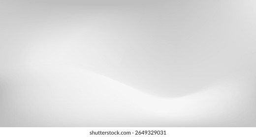 Silver foil background with metal mirror texture. Chrome gradient surface with light gloss simple abstract