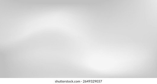 Silver foil background with metal mirror texture. Chrome gradient surface with light gloss simple abstract