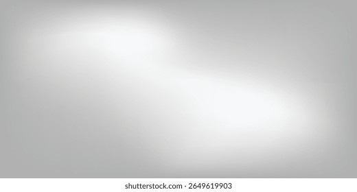 Silver foil background with metal mirror texture. Chrome gradient surface with light gloss simple abstract arts  modern