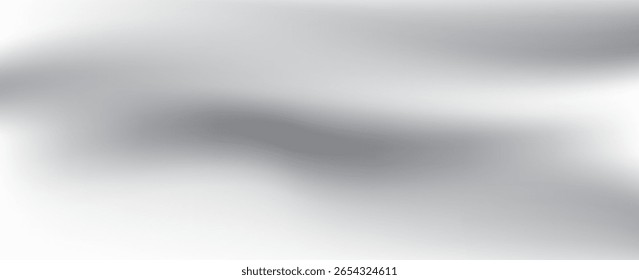 Silver foil background with metal mirror texture. Chrome gradient surface with light gloss simple abstract