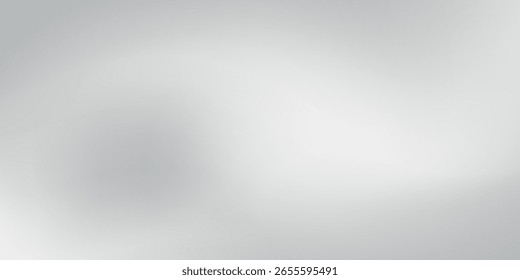 Silberner Folienhintergrund mit Metallspiegel-Textur. Chrome Farbverlauf-Oberfläche mit Licht Glanz einfach abstrakt. Vektorgrafik moderner Kunst, Hintergrund