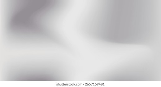Silver foil background with metal mirror texture. Chrome gradient surface with light gloss. Vector aluminum grey sheet with reflection. Platinum and titanium abstract cold bg