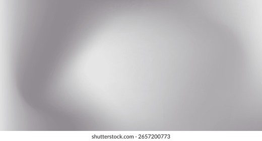 Silberner Folienhintergrund mit Metallspiegel-Textur. Farbverlauf-Oberfläche mit leichtem Glanz. Moderner abstrakter Vektor