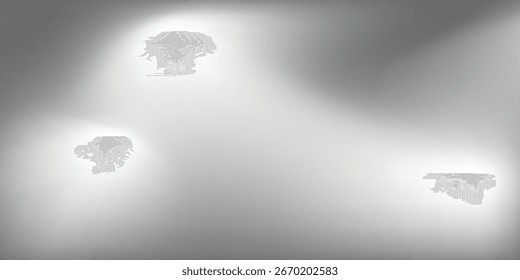 Fundo de folha de prata com textura de espelho de metal. Superfície gradiente de cromo com brilho claro. Folha cinza de alumínio vetorial com reflexão. Platina e