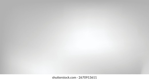 Silver foil background with metal mirror texture. Chrome gradient surface with light gloss simple background