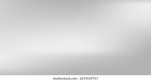 Fundo de folha de prata com textura de espelho de metal. Superfície gradiente de cromo com brilho de luz simples abstrato
