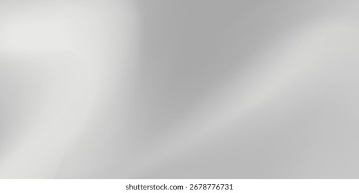 Fundo de folha de prata com textura de espelho de metal. Superfície gradiente de cromo com brilho de luz simples abstrato. fundo cinza abstrato.