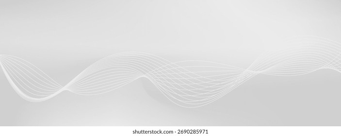 Silver foil background with metal mirror texture. Chrome gradient surface with light gloss simple abstract. vector, web