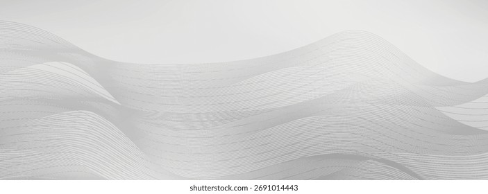 Fondo de papel de plata con textura de espejo de metal. Superficie de gradiente cromado con brillo ligero simple abstracto. Vector, Sitio web