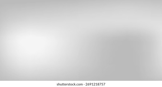 Silver foil background with metal mirror texture. Chrome gradient surface with light gloss simple abstract 