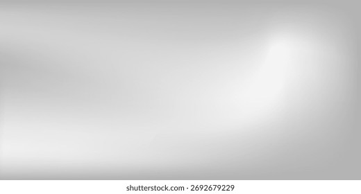 Fondo de papel de plata con textura de espejo de metal. Superficie de gradiente cromado con brillo ligero simple abstracto 