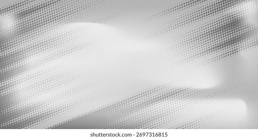 Silberner Folienhintergrund mit Metallspiegel-Textur. Farbverlauf-Oberfläche mit Licht Glanz einfach abstrakt