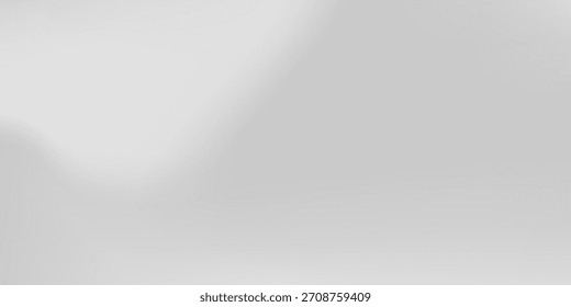 Silver foil background with metal mirror texture. Chrome gradient surface with light gloss modern